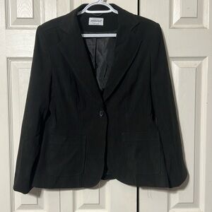 Women’s atmosphere velour blazer 14UK 42UR size 10 black dressy jacket